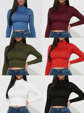 Load image into Gallery viewer, Freeze Neck long sleeve top