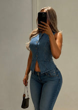 Load image into Gallery viewer, Retro Babe Denim Top