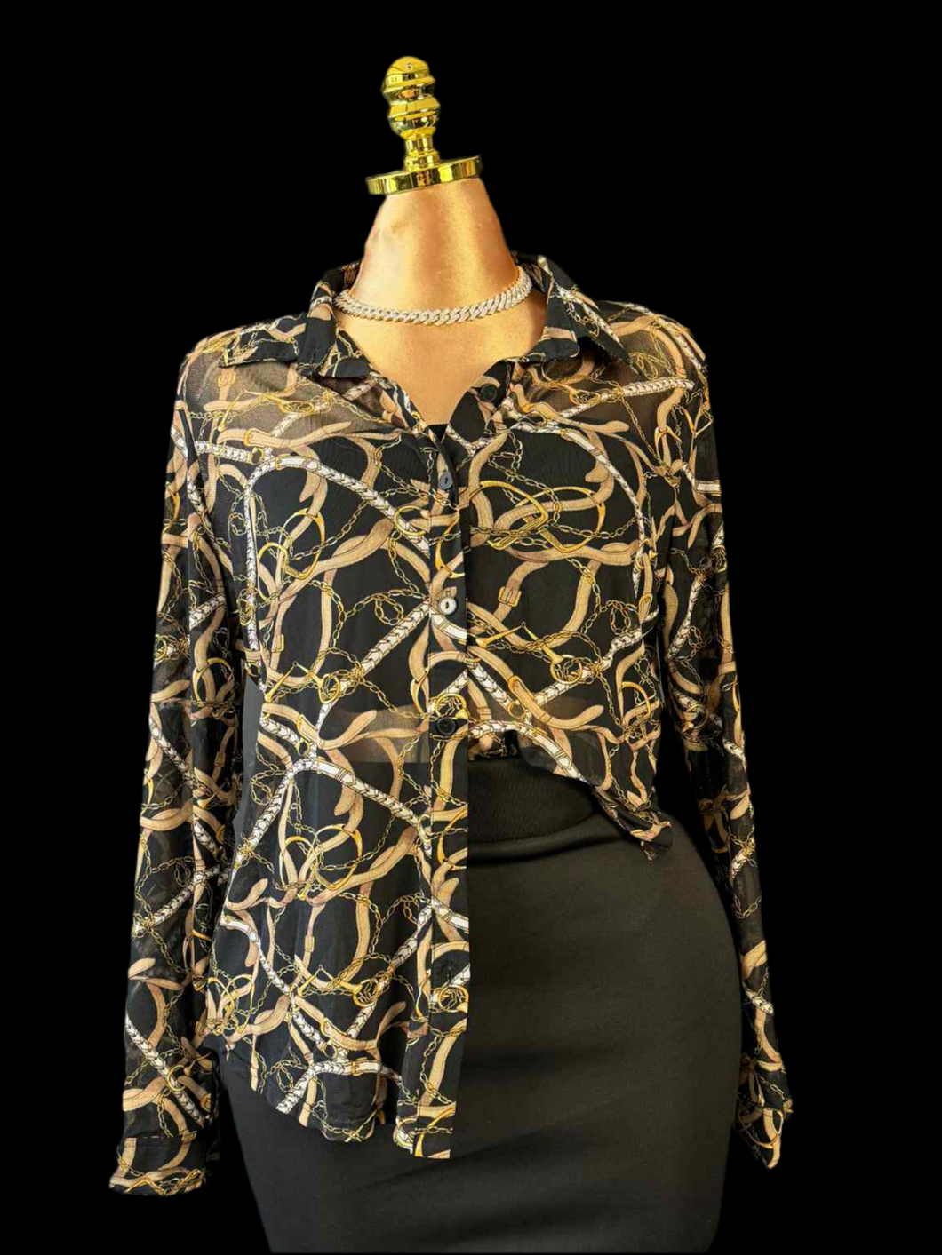 Curvy Locks Mesh Top