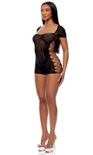 Load image into Gallery viewer, Cross Your Mind Romper Bodystocking
