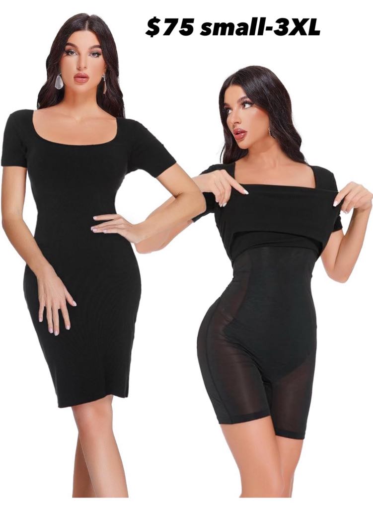 Short Sleeve Faja Dress