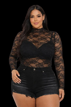 Load image into Gallery viewer, Allure Mesh Blouse Plus Babe
