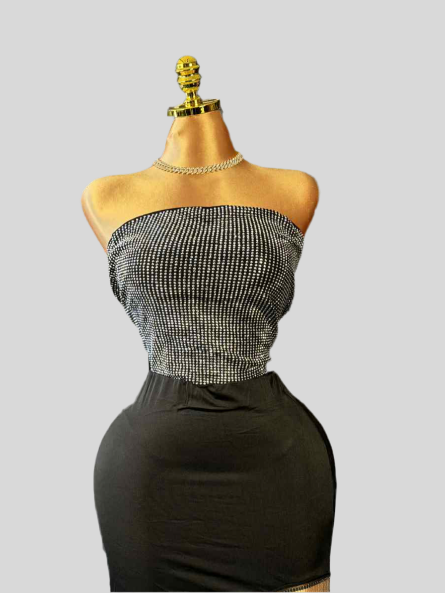 Curvy Sparkle Tube Top