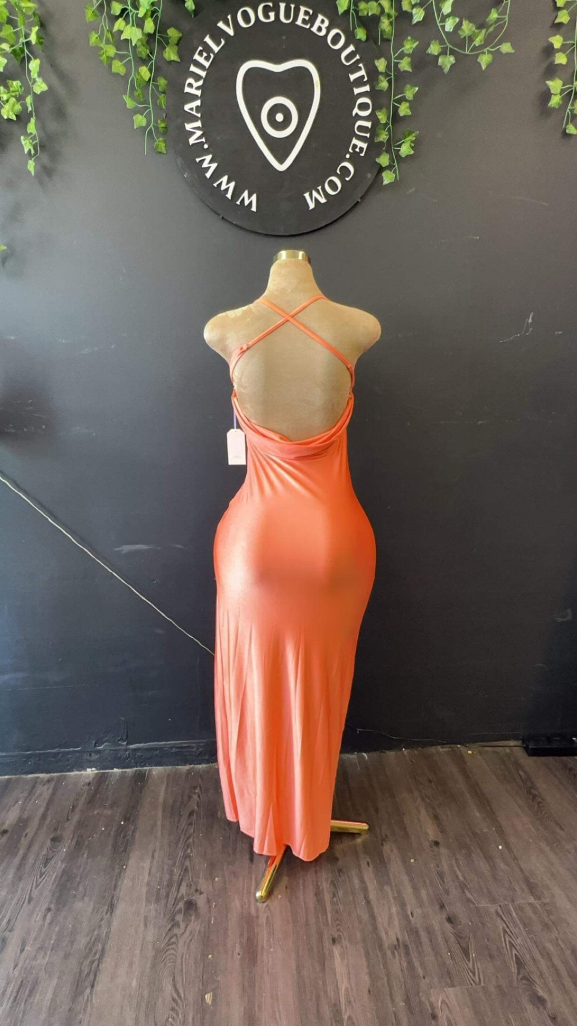 Apricot Dress MARIELVOGUE Apricot Dress MARIELVOGUE