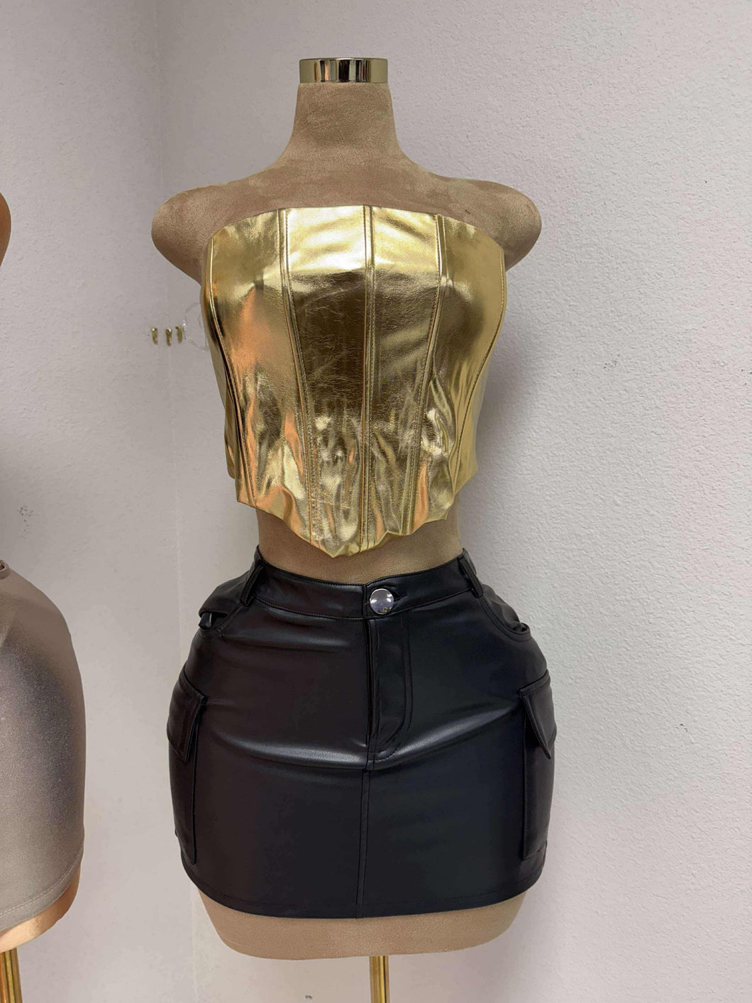 Gold corset