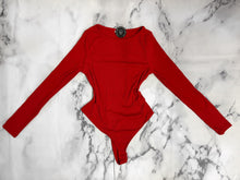 Load image into Gallery viewer, Crimson ribbed bodysuit
