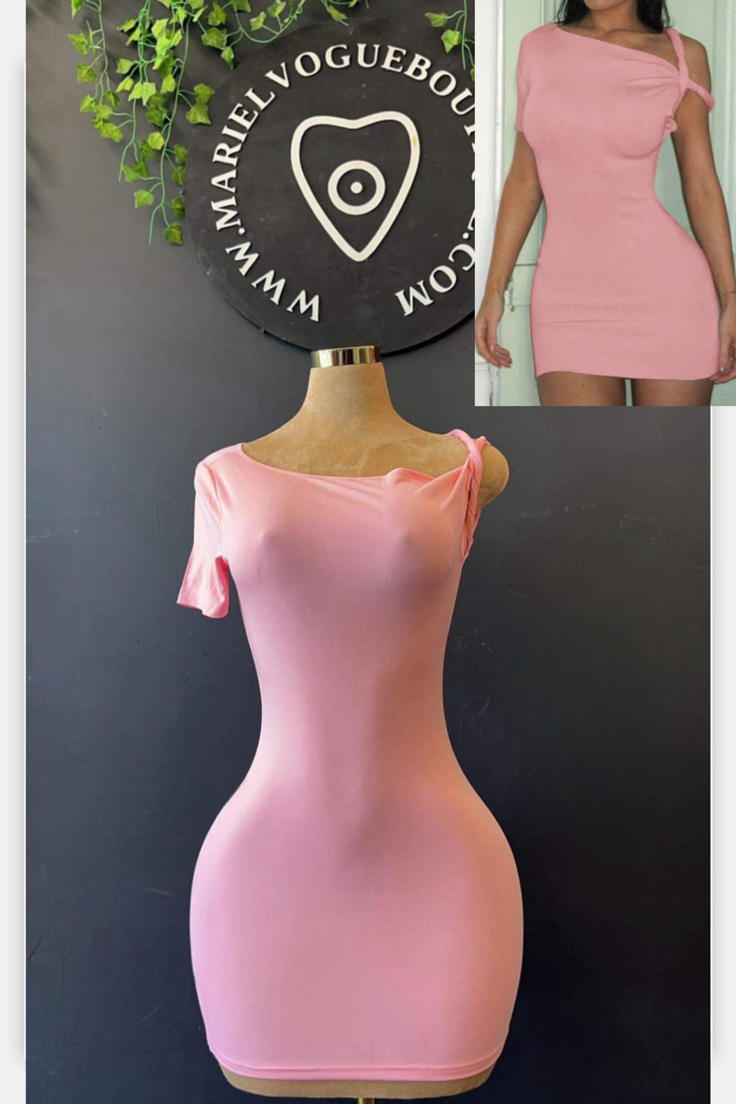 Flirty Rose Dress