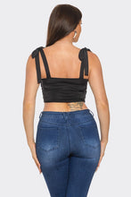 Load image into Gallery viewer, Lupita black CROPTOP
