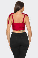 Load image into Gallery viewer, Amorcito Red Crop Top
