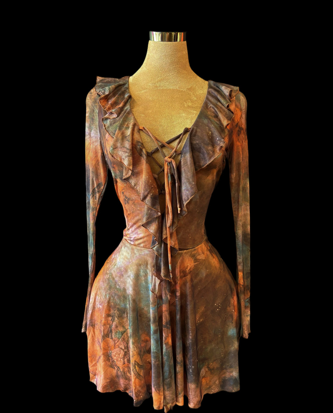 Crisp Leaves Charm Dress