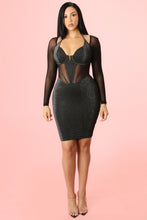 Load image into Gallery viewer, Black Halterneck mini dress
