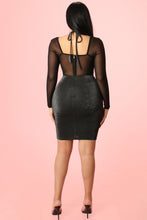 Load image into Gallery viewer, Black Halterneck mini dress
