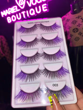 Load image into Gallery viewer, 5 PAIR COLORFUL LASHES
