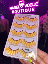 Load image into Gallery viewer, 5 PAIR COLORFUL LASHES
