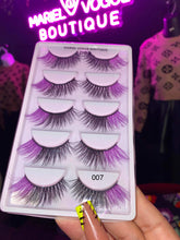 Load image into Gallery viewer, 5 PAIR COLORFUL LASHES
