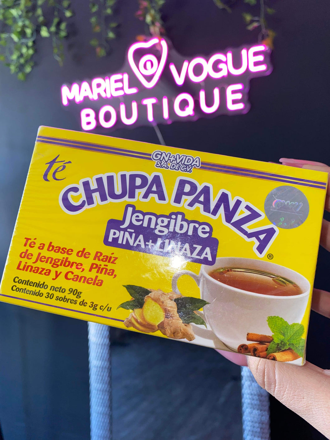 CHUPA PANZA JENGIBRE PINA + LINAZA