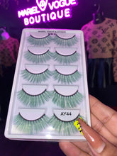 Load image into Gallery viewer, 5 PAIR COLORFUL LASHES
