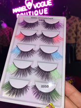 Load image into Gallery viewer, 5 PAIR COLORFUL LASHES

