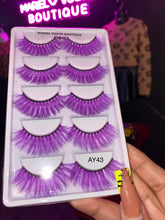 Load image into Gallery viewer, 5 PAIR COLORFUL LASHES
