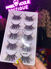 Load image into Gallery viewer, 5 PAIR COLORFUL LASHES
