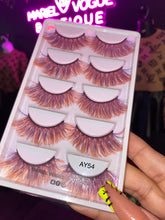 Load image into Gallery viewer, 5 PAIR COLORFUL LASHES
